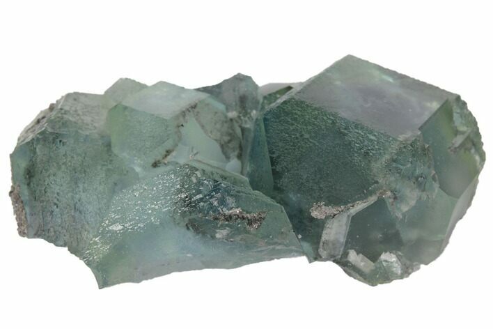 Blue-Green Fluorite Crystal Cluster - China #132738